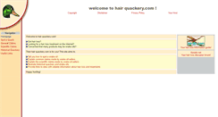 Desktop Screenshot of hairquackery.com